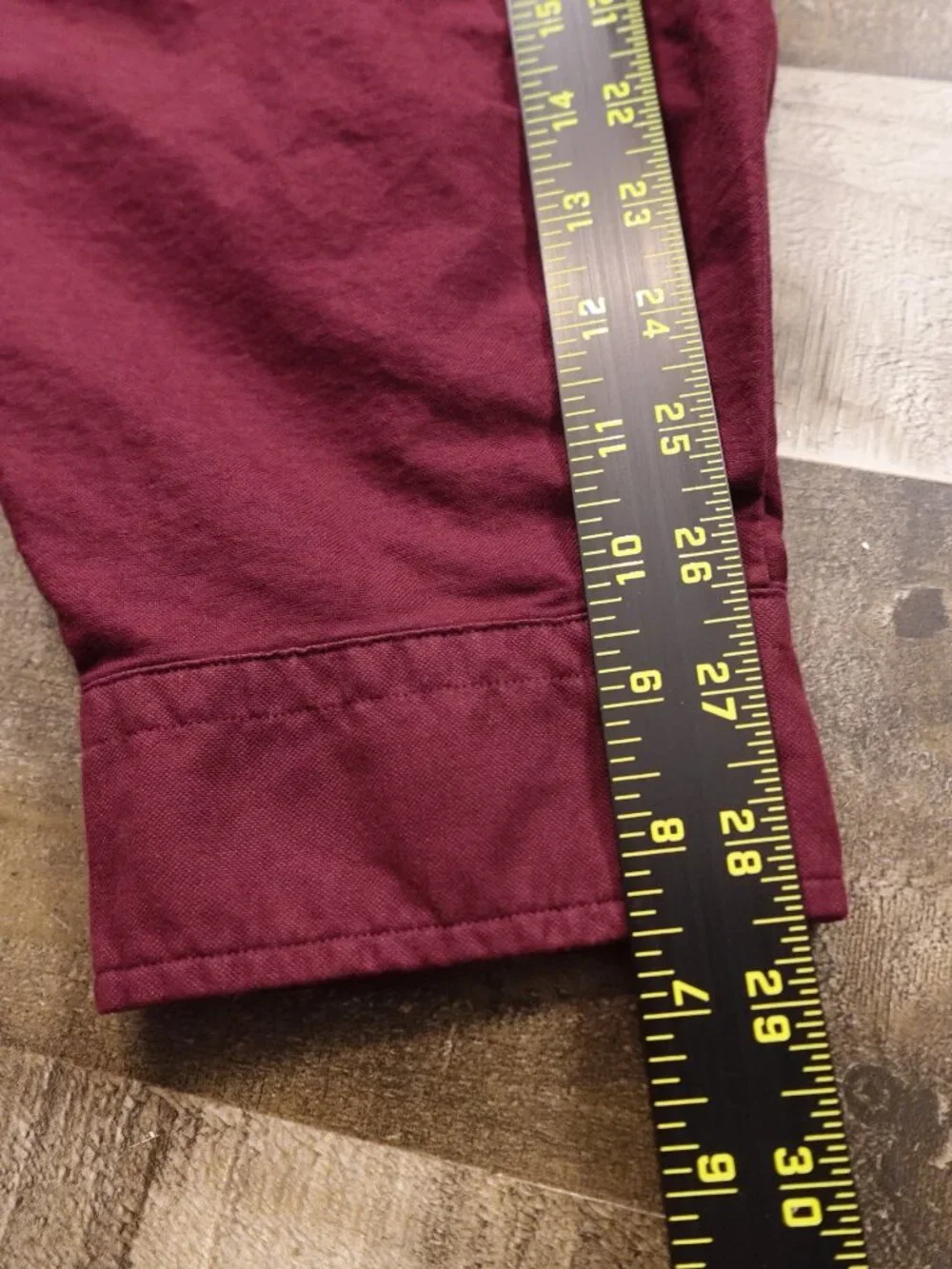 Polo Ralph Lauren Oxford Button Down Shirt Men's 3XLT Burgundy Cotton
